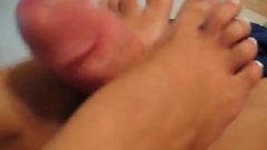 This Video Is Increbible Footjob & Her Meaty Feet