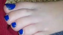 Candid Sleeping Feet Of A Friend
