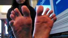 Sensuous Indian Girl Feet Black Toes