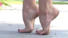 Dusty High Arched Bare Feet