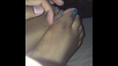 Playing With Ebony Feet