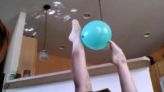 Zoe Wraps Her Feet Around Balls