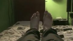 Lucus Flashes US His Morning Feet
