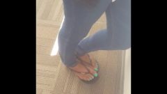 My Teacher’s Ebony Feet In Sandals