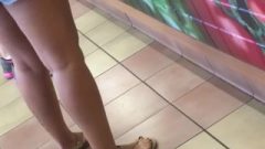 Seductive Darling Candid Feet At Subway