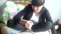 Chinese Northeast Middle School Girl Handjob And Footjob