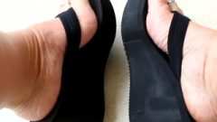 Pink Toes In Sensuous Flip Flop Wedges