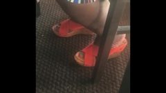 Ms.King’s Under Table Feet