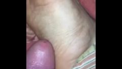My Mom Lets Me Jizz On Her Feet At Night
