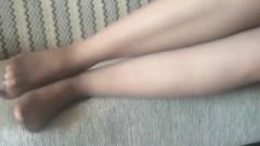 Rina Foxxy Tease Nylon Feet