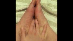 Finger Banging Feet Like A Pussy