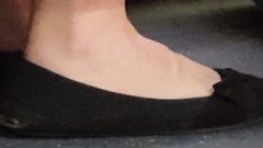 Sensuous Brunette Feet In Flats