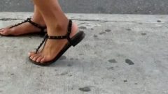 Hot Ebony Feet In Sandals 2