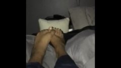 Flirtatious Feet On Bed