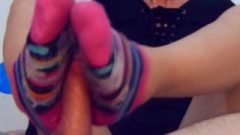 SOCKS AND FOOTJOB, Astrid Blum Feet, The Best Solejob And Feet To Worship