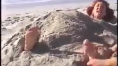 Tickled Feet On The Beach