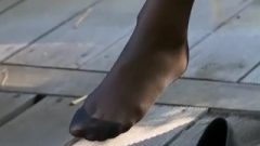 Nylon Feet Footjob Pantyhose Sniffing Nylon Feet SISTERS 14