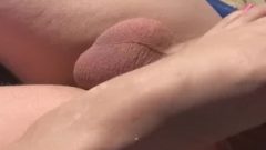Pink Toes Footjob On The Beach