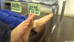 Pretty Feet Of Two Teenage Girls