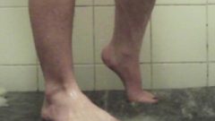 Getting My Feet Sweet And Wet In The Shower!