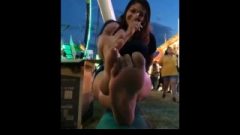 Juicy Smelly Ebony Feet At The Fair