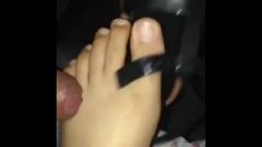 Removed Shoes And My Stepsister Footjob