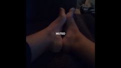 Beautiful Mixed Teen Plays With Feet On Snapchat *cumshot