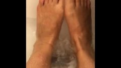 Thai Girl Foot Bath Time. Foot Worship. Long Toes