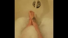 My Clean Feet While I’m Taken A Bath
