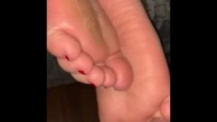 Sperm On Chubby Toes