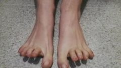 Foot Fetish And Nail Polish On The Feet