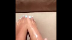 The Feet Of My 18 Year Old Girlfriend She Spits On Her Feet