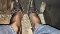 Pantyhose Highheels Feet Runover By Car