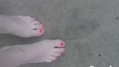 Nice Feet Varnished Underwater