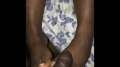 Ebony White Toes Footjob Tease
