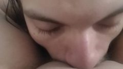 Eating Pretty Chubby Pussy To Orgasm With Footjob