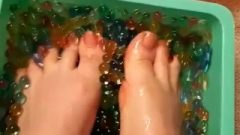 Feet In Slippery Balls