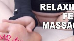 FullVid: ASMR – Beautiful Feet Massage, Red Toe Nail Polish, Foot Fetish