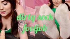POV Dirty Sock Footjob