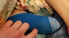 Tickling Her Socked Feet Good )