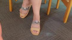 My Latina Crush With Pink Toes In Sandals