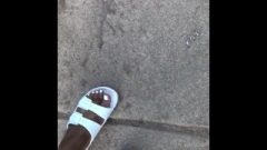 Suggestive White Toes N Shoes To Match