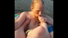 Daddy Worships Princess’ Feet In The Lake