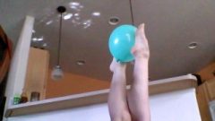 Zoe Wraps Her Feet Around Balls