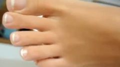 Young Girl Cute Feet Fingers