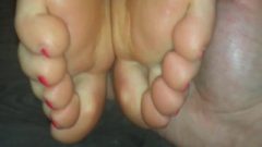 Feet Obsession. Wank Off To Feet, Footjob And Sperm On Soles & Toes