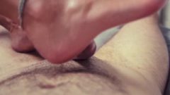 Oily Footjob Leads To Massive Explosion Of Jizz