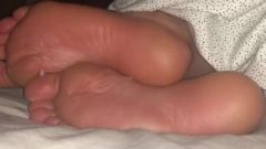 Sniffed My Stinky Toes Once, It Dared Him On My Soles