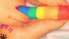 Nympho Lauren Showing Off Her Hands Toes & New Rubber Toy