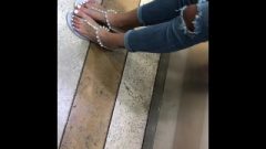 Candid Young Feet And Toes At School
